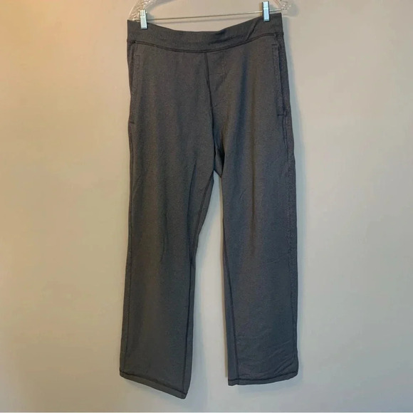 Lululemon Grey  Side Striped Herringbone Sweatpants Kung Fu - Picture 1 of 9